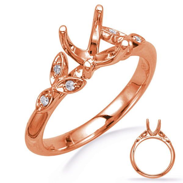 Rose Gold Diamond Engagement Ring - EN8042-50RG