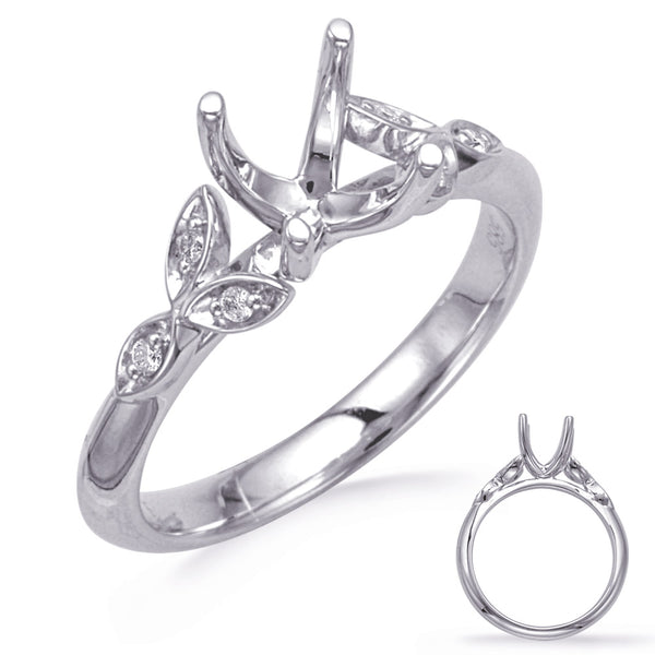 White Gold Diamond Engagement Ring - EN8042-50WG