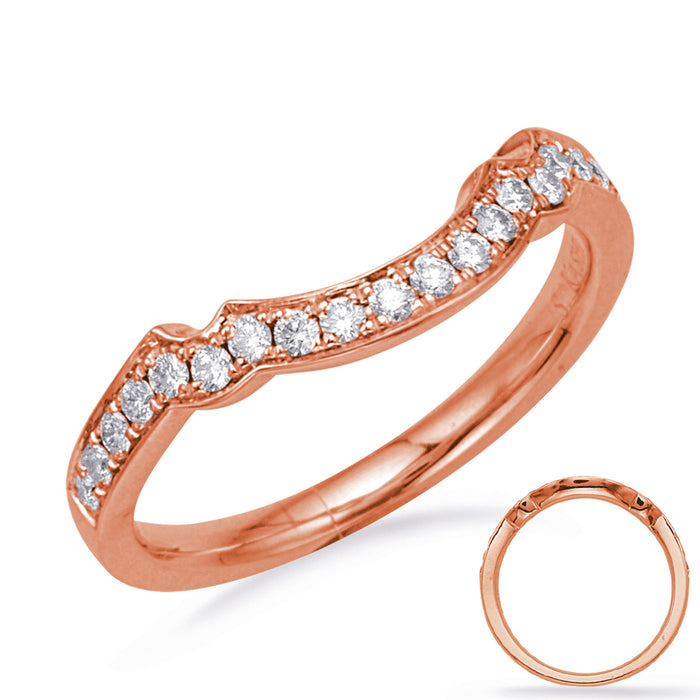 Rose Gold Wedding Band - EN8043-B10X5MRG