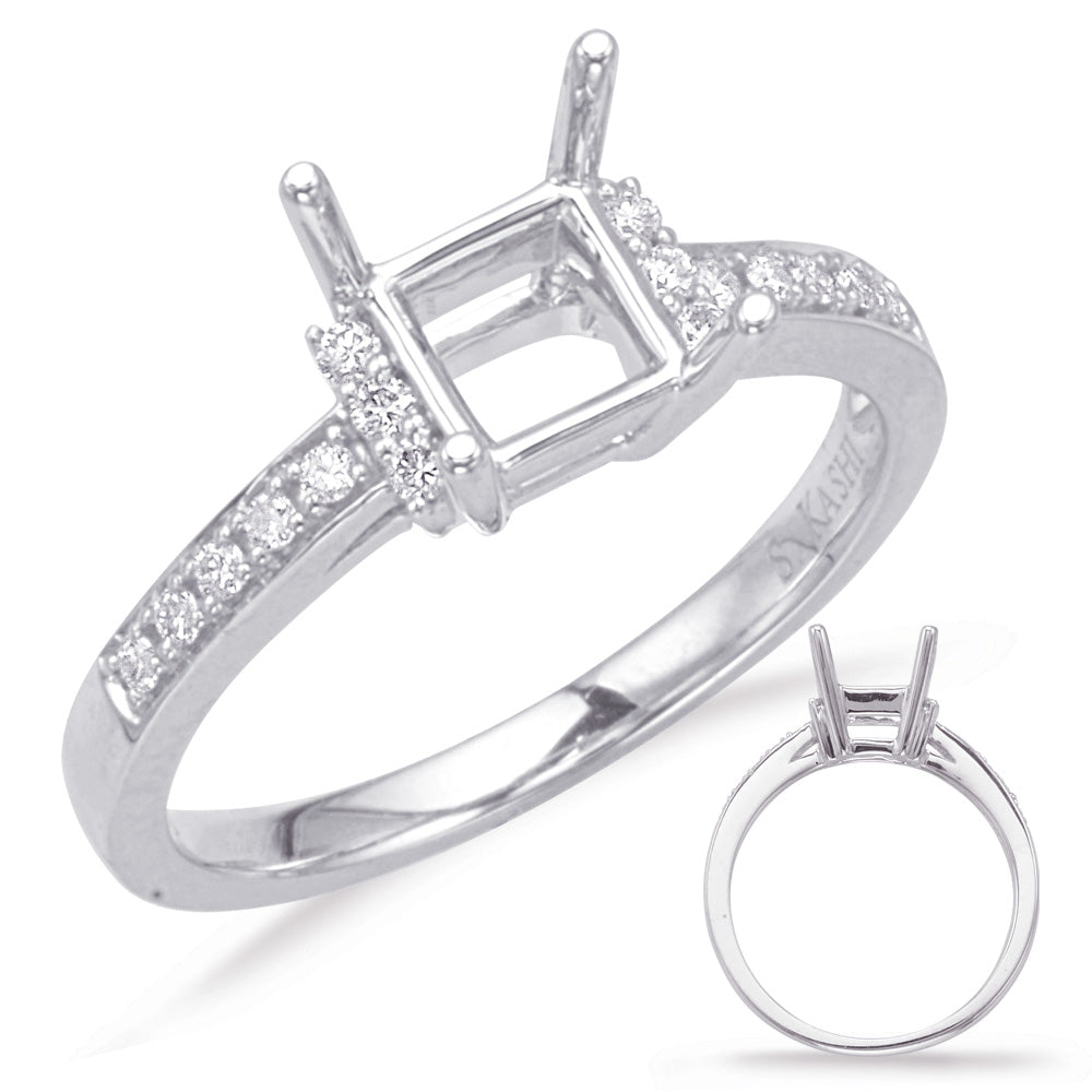 White Gold Engagement Ring - EN8047-5.0MWG