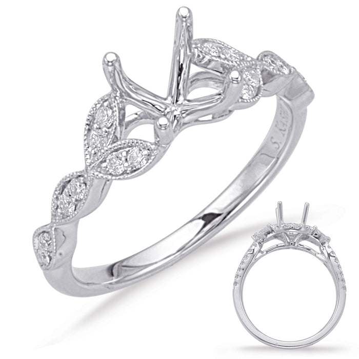 White Gold Engagement Ring - EN8048-1WG