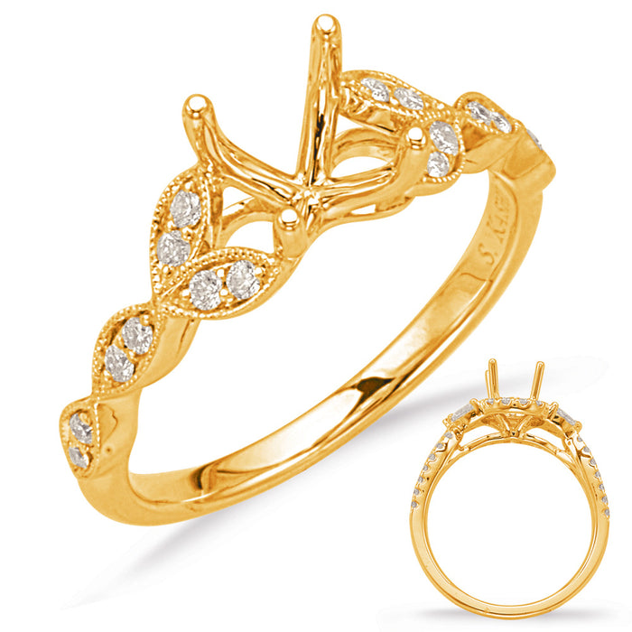 Yellow Gold Engagement Ring - EN8048-1YG