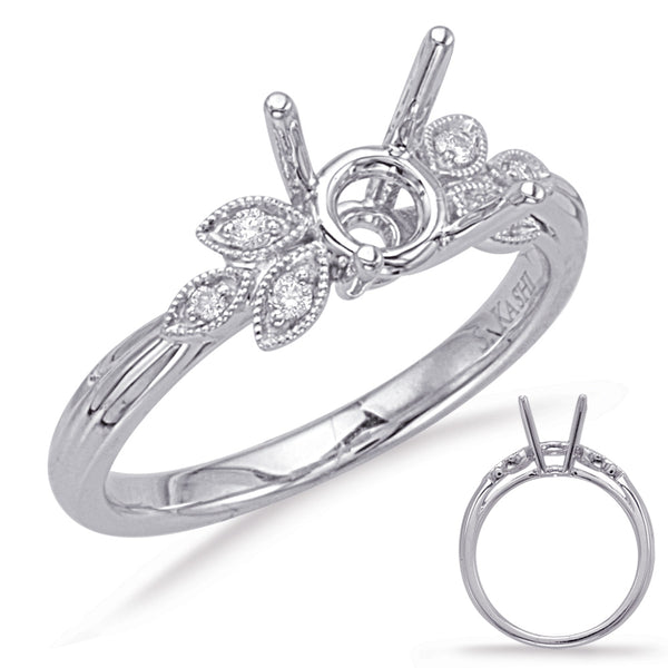 White Gold Engagement Ring - EN8050-33WG