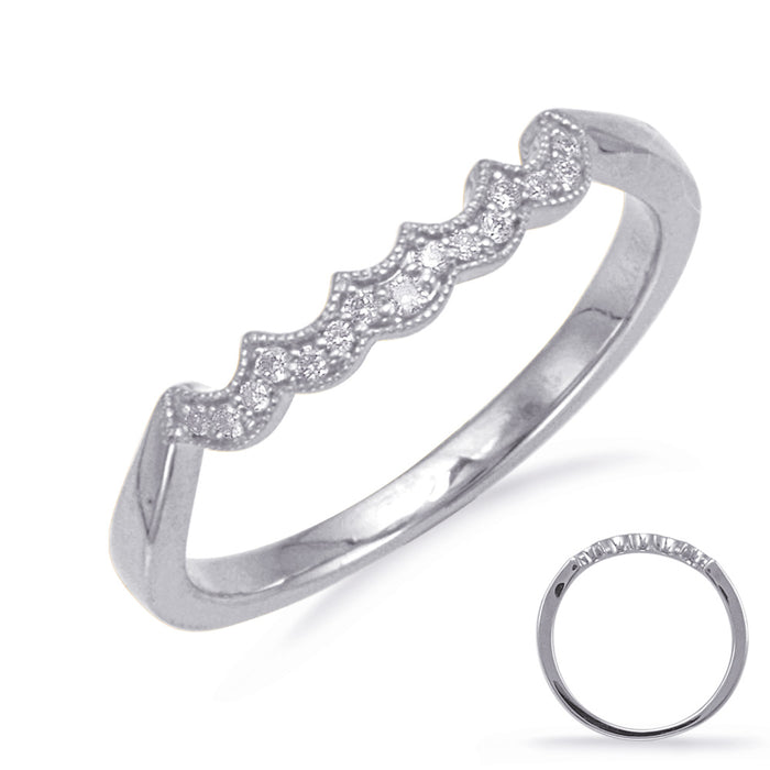 White Gold Matching Band - EN8051-B9X4.5WG