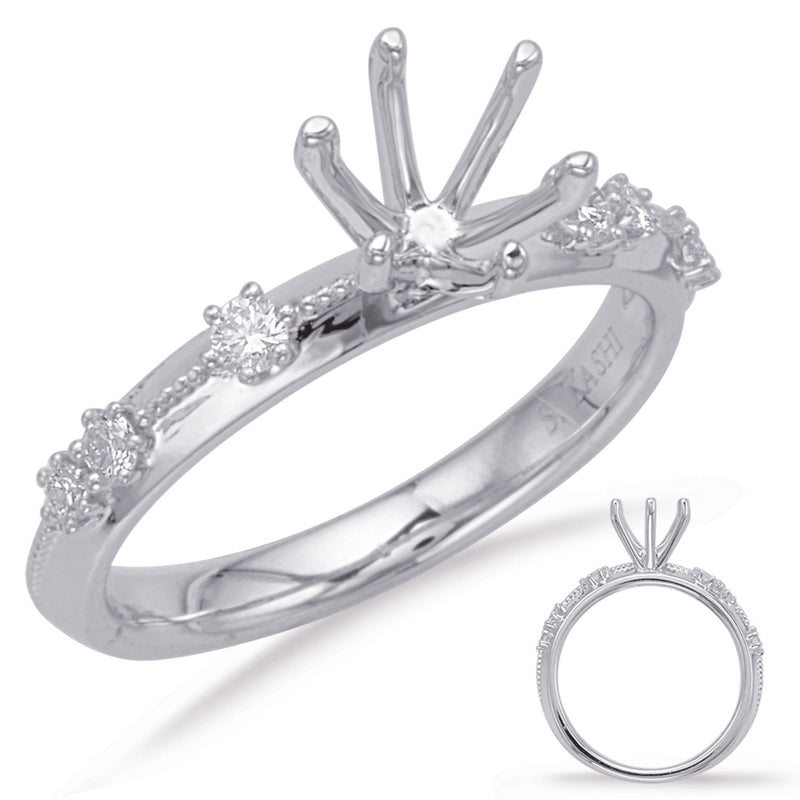 White Gold Engagement Ring - EN8053-1WG