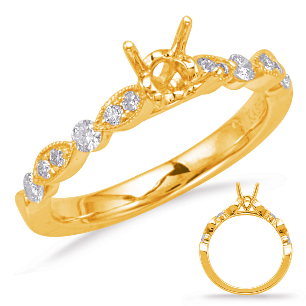 Yellow Gold Engagement Ring - EN8055-125YG