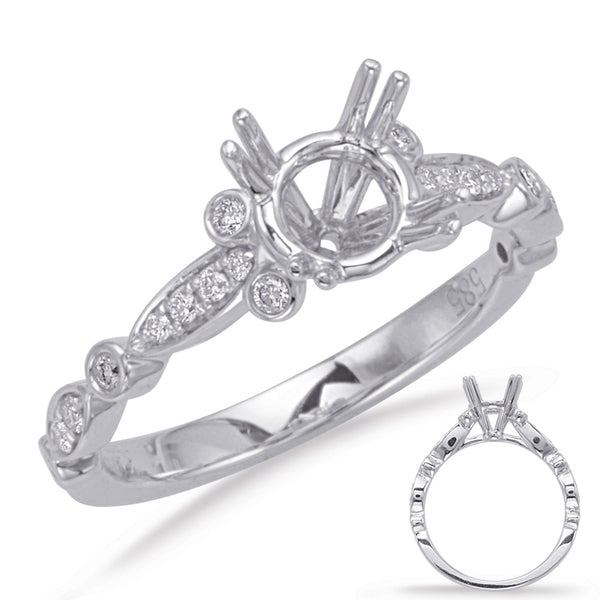 White Gold Engagement Ring - EN8056-33WG