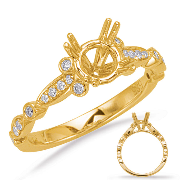 Yellow Gold Engagement Ring - EN8056-33YG