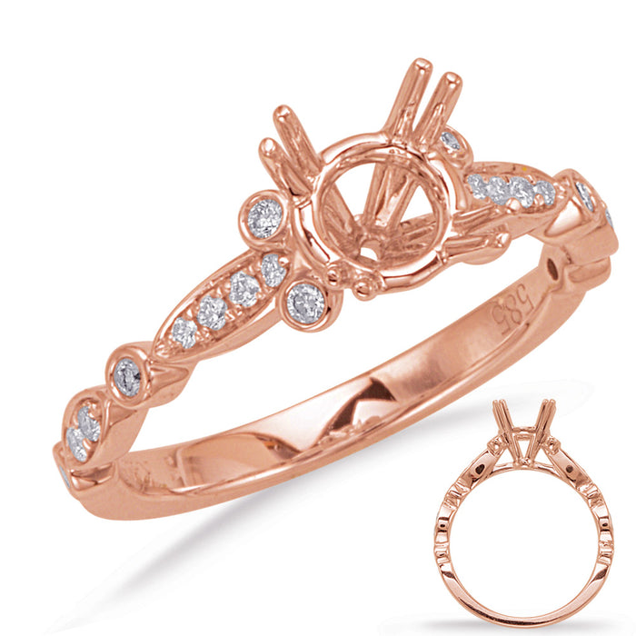 Rose Gold Engagement Ring - EN8056-50RG