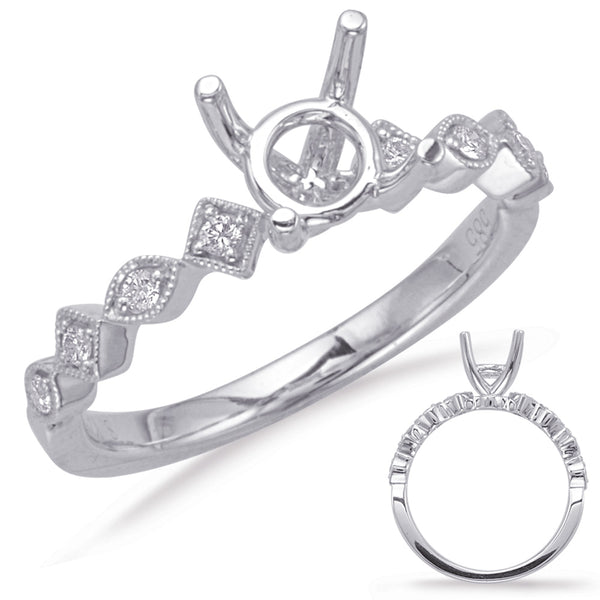 White Gold Engagement Ring - EN8057-1WG