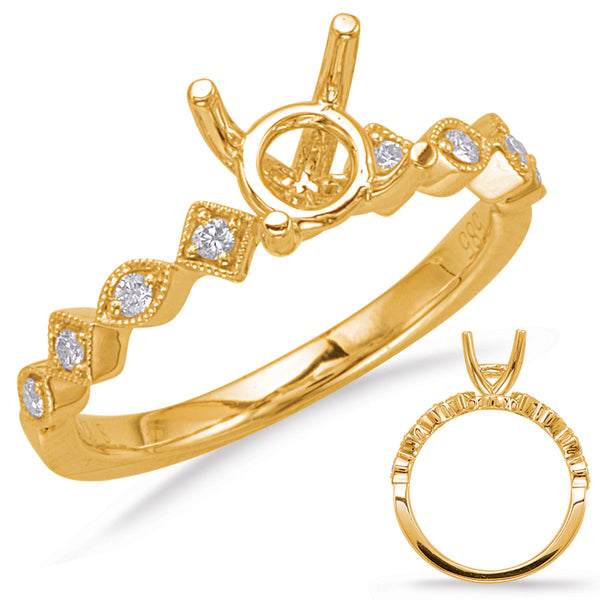 Yellow Gold Engagement Ring - EN8057-1YG
