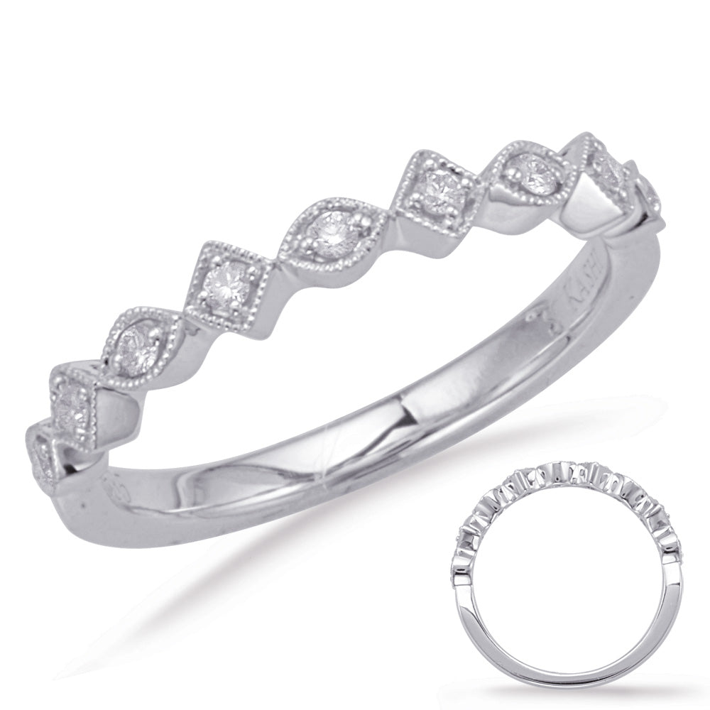 White Gold Matching Band - EN8057-BWG