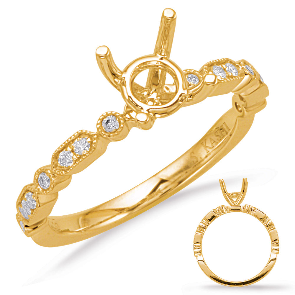 Yellow Gold Engagement Ring - EN8058-15YG