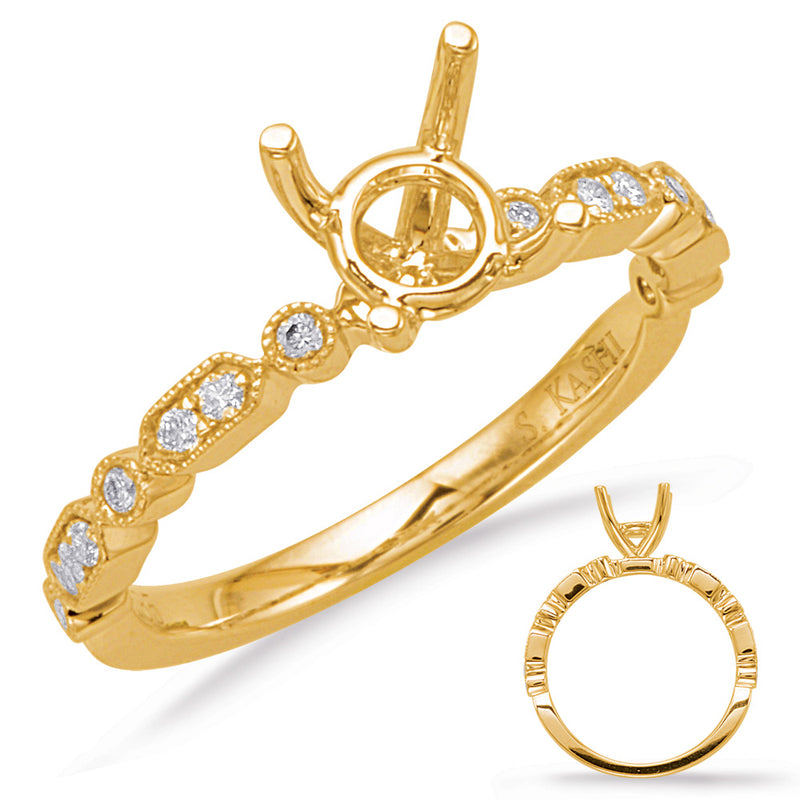 Yellow Gold Engagement Ring - EN8058-1YG