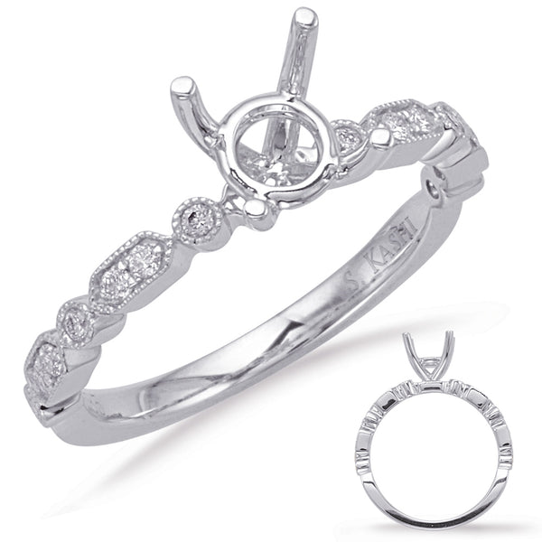 White Gold Engagement Ring - EN8058-33WG