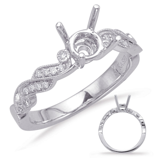 White Gold Engagement Ring - EN8060-50WG