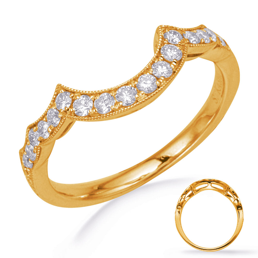 Yellow Gold Wedding Band - EN8062-BYG