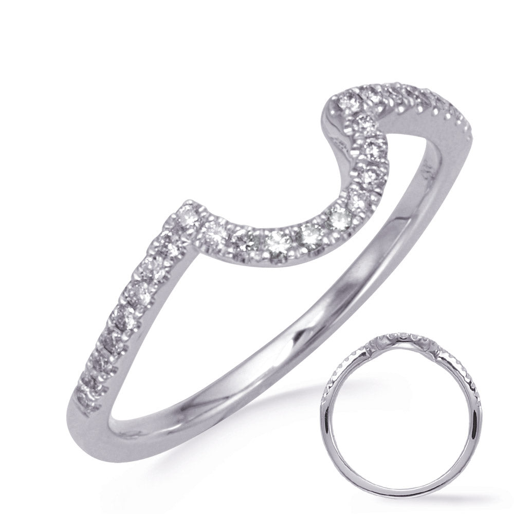 White Gold Wedding Band - EN8068-B7X5MWG