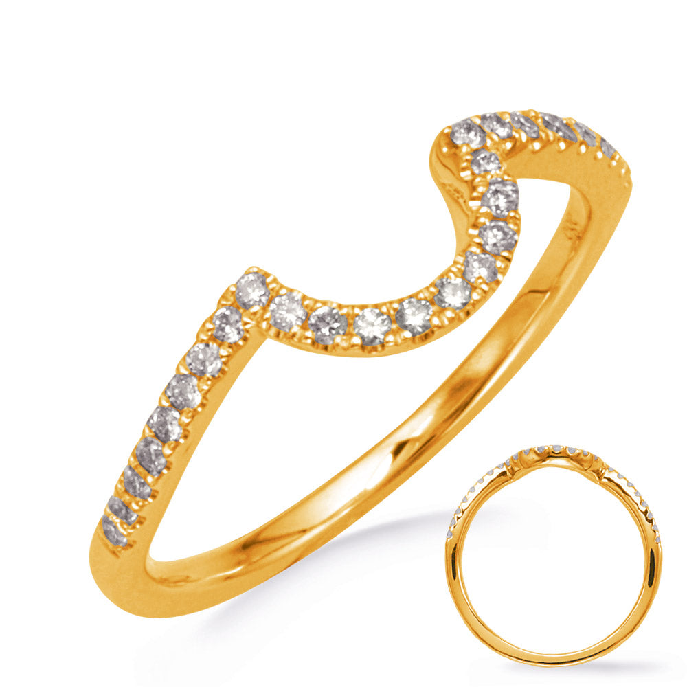 Yellow Gold Wedding Band - EN8068-B7X5MYG