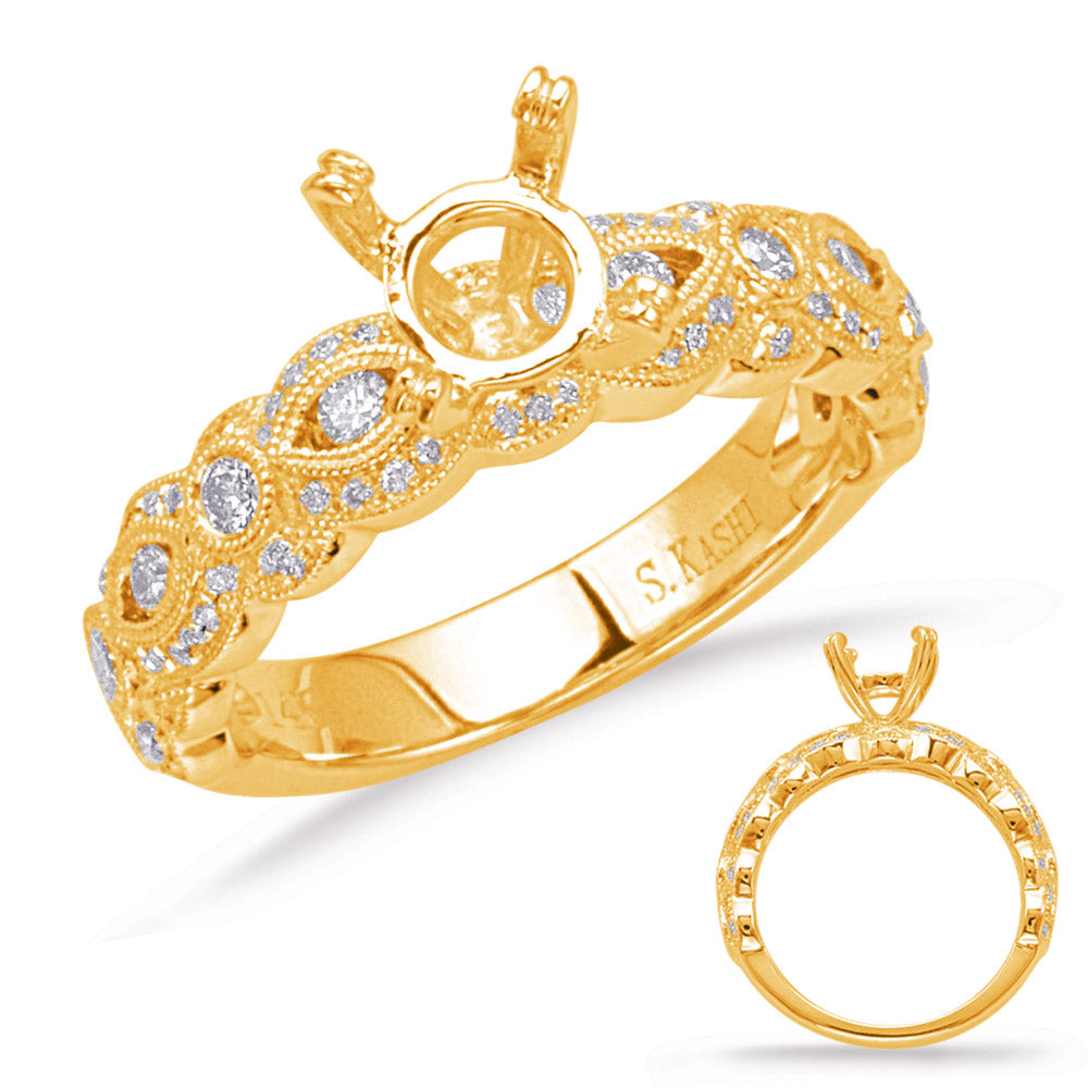 Yellow Gold Engagement Ring - EN8073-1YG