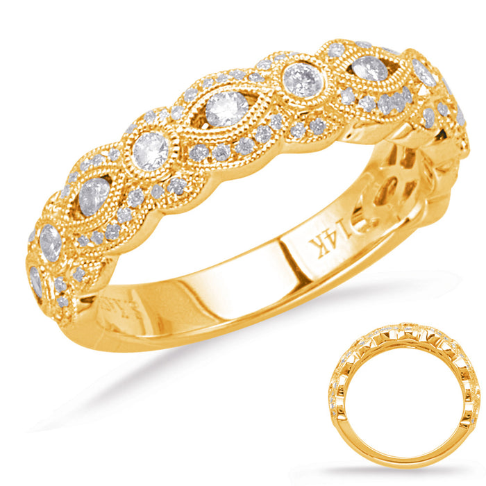 Yellow Gold Matching Band - EN8073-BYG