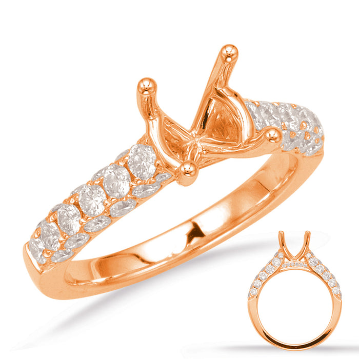 Rose Gold Engagement Ring - EN8077-15RG