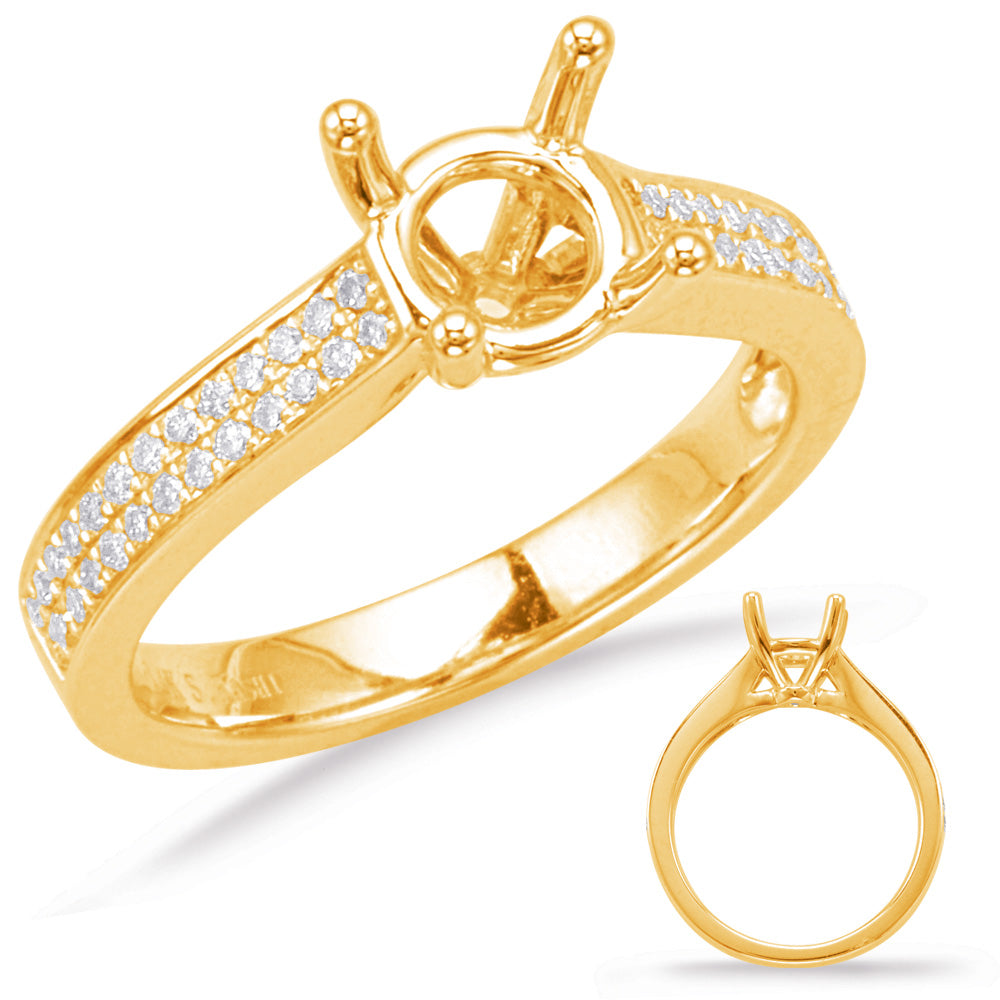 Yellow Gold Engagement Ring - EN8082-1YG