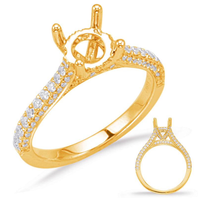 Yellow Gold Engagement Ring - EN8083-1YG