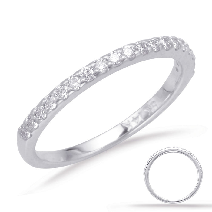 White Gold Matching Band - EN8089-BWG