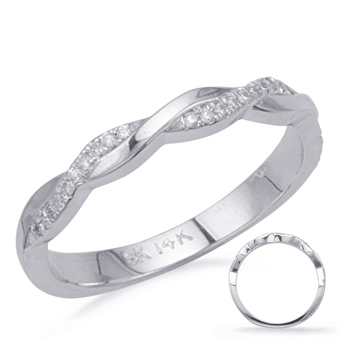 White Gold Matching Band - EN8091-BWG