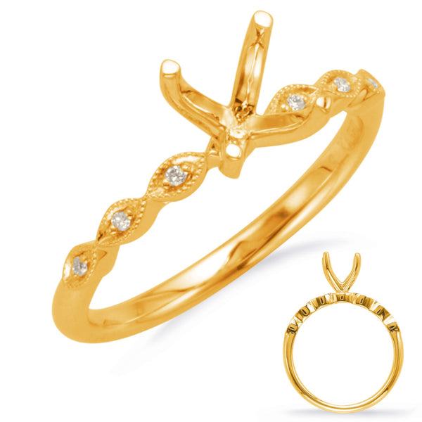 Yellow Gold Engagement Ring - EN8096-1YG