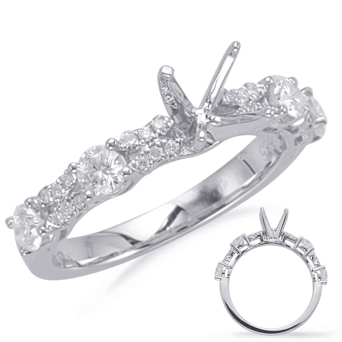 White Gold Engagement Ring - EN8098-1WG