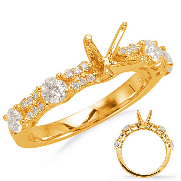 Yellow Gold Engagement Ring - EN8098-1YG