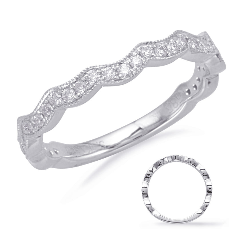 White Gold Matching Band - EN8099-BWG