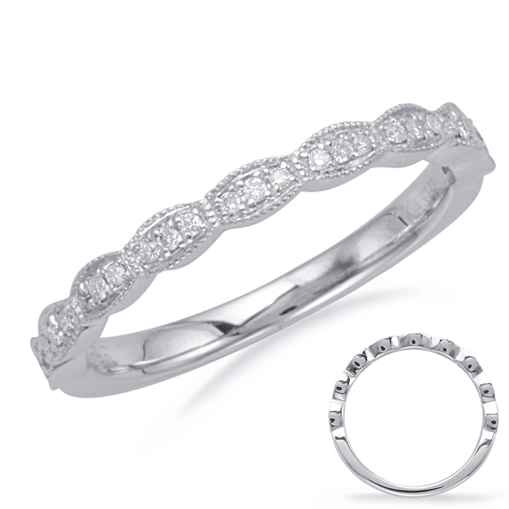 White Gold Matching Band - EN8102-BWG