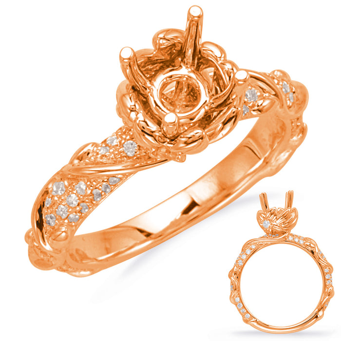 Rose Gold Engagement Ring - EN8104-1RG