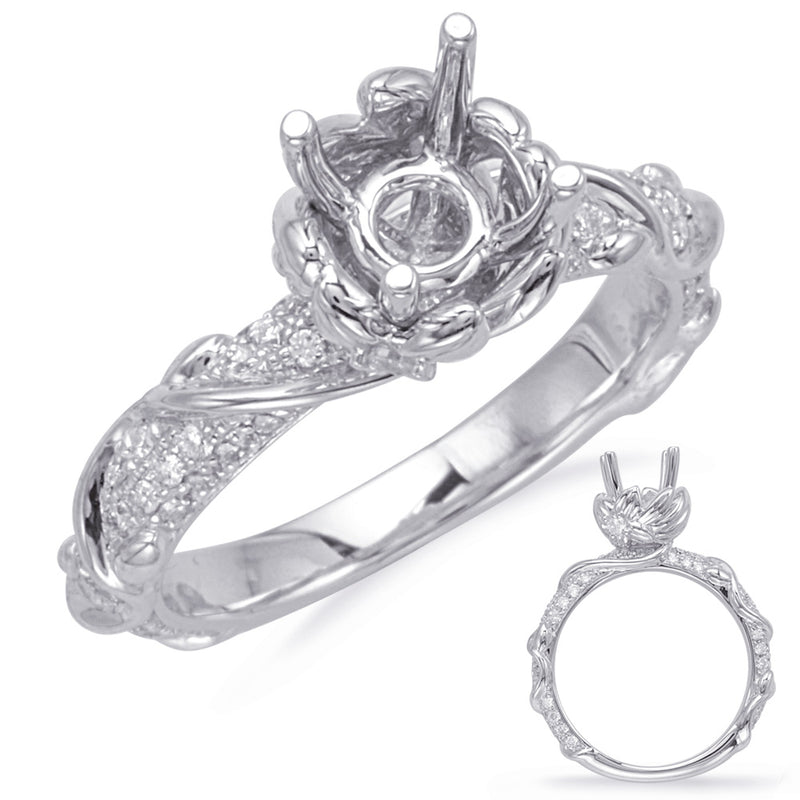 White Gold Engagement Ring - EN8104-1WG