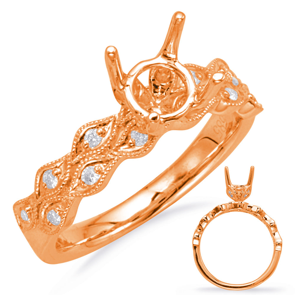 Rose Gold Engagement Ring - EN8106-75RG