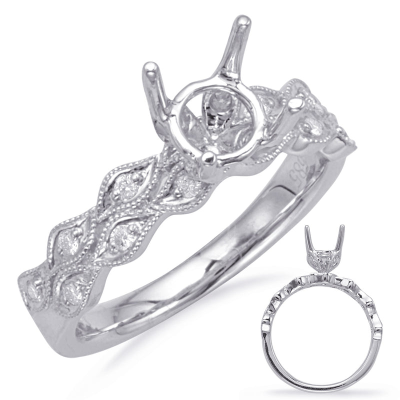 White Gold Engagement Ring - EN8106-75WG