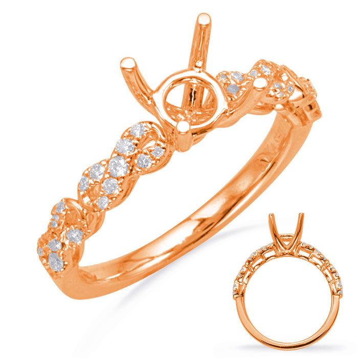 Rose Gold Engagement Ring - EN8107-50RG