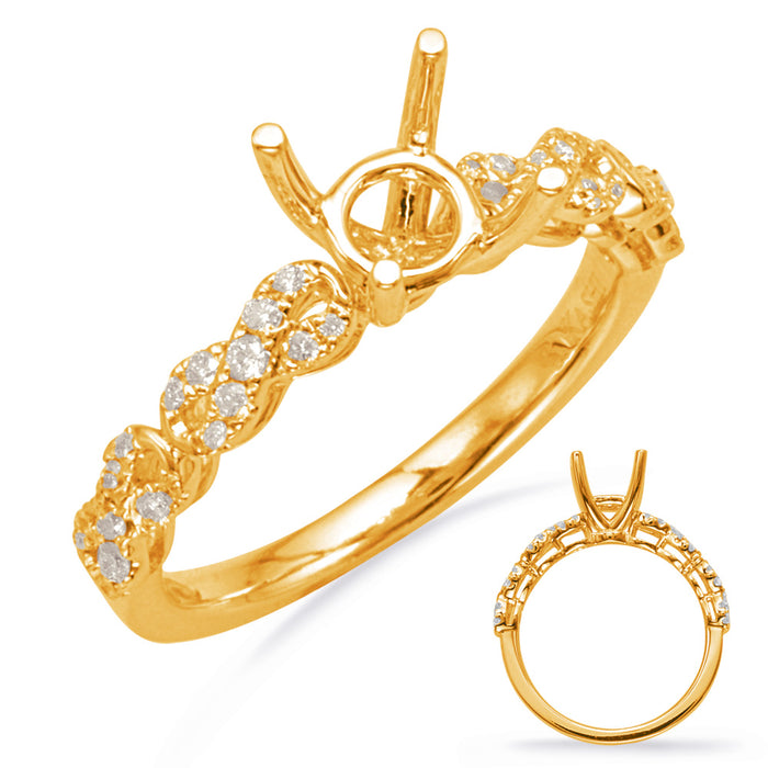 Yellow Gold Engagement Ring - EN8107-50YG