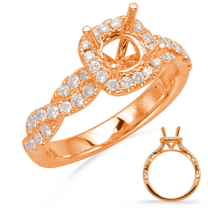 Rose Gold Engagement Ring - EN8116-1RG