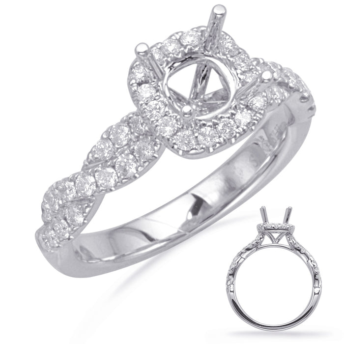 White Gold Engagement Ring - EN8116-1WG