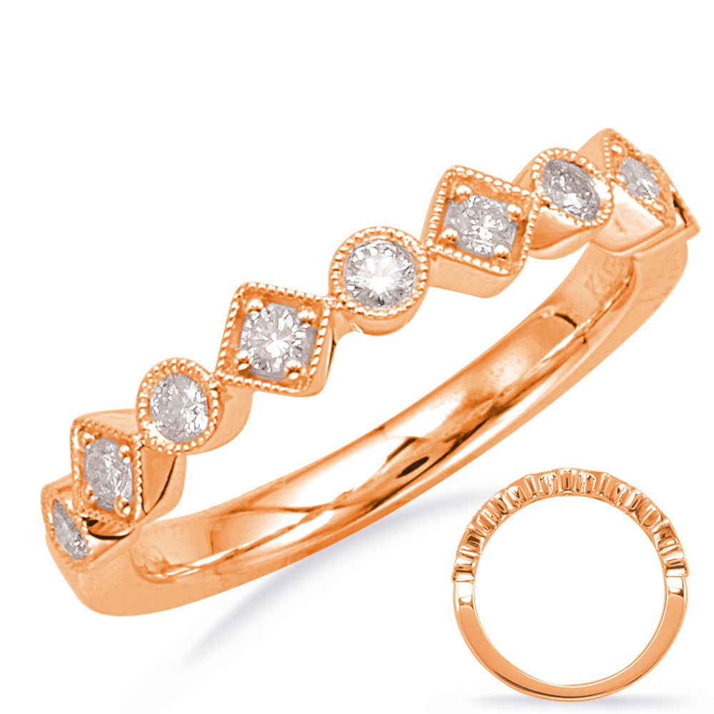 Rose Gold Matching Band - EN8117-BRG