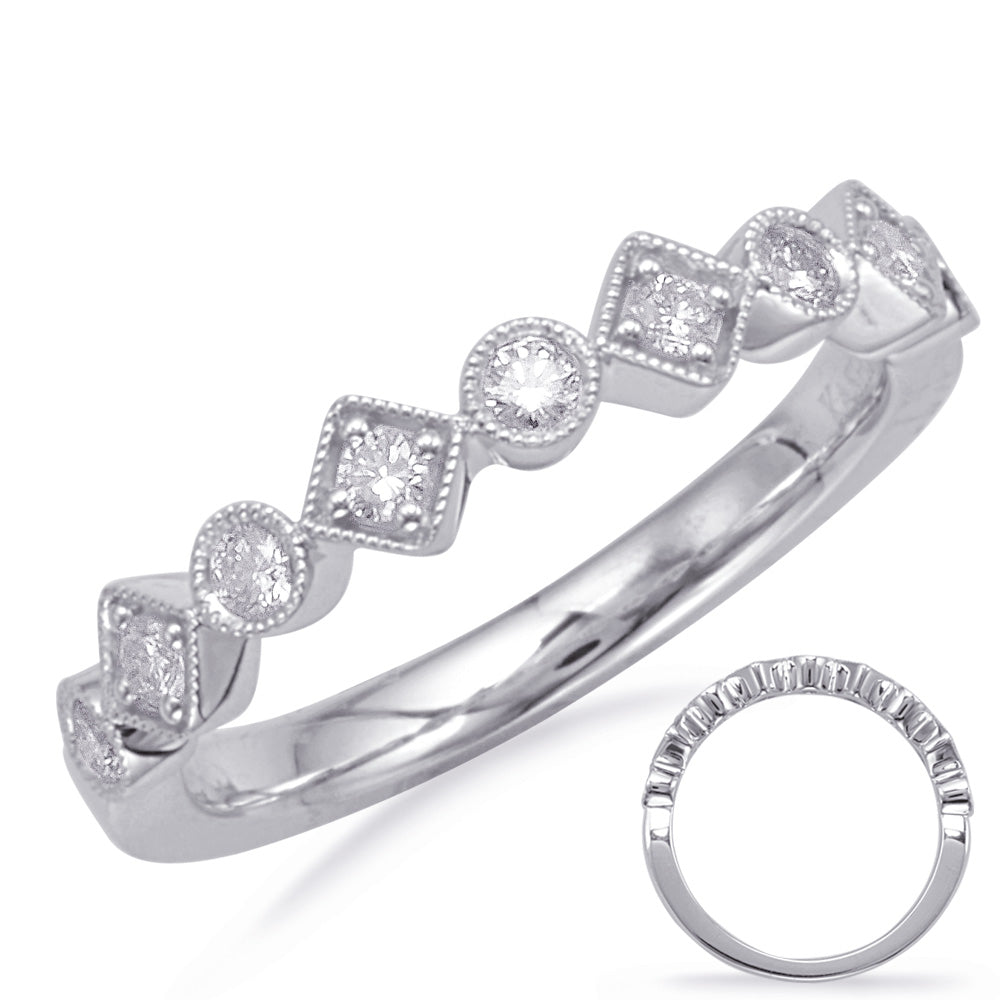 White Gold Matching Band - EN8117-BWG