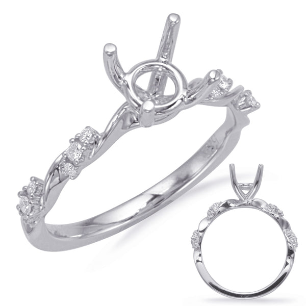 White Gold Engagement Ring - EN8118-1WG