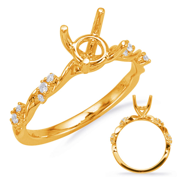 Yellow Gold Engagement Ring - EN8118-75YG