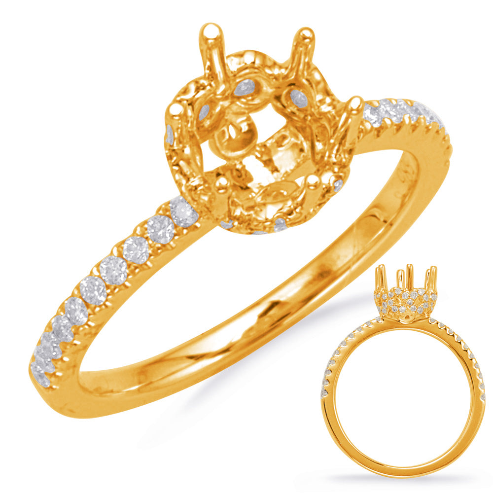 Yellow Gold Engagement Ring - EN8119-1YG