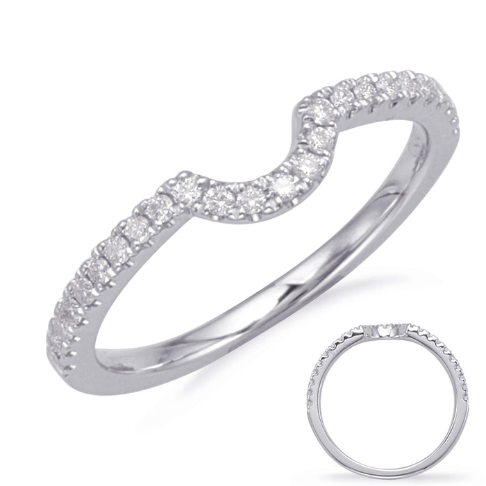 White Gold Matching Band - EN8119-BWG