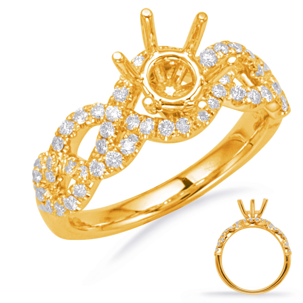 Yellow Gold Engagement Ring - EN8122-1YG